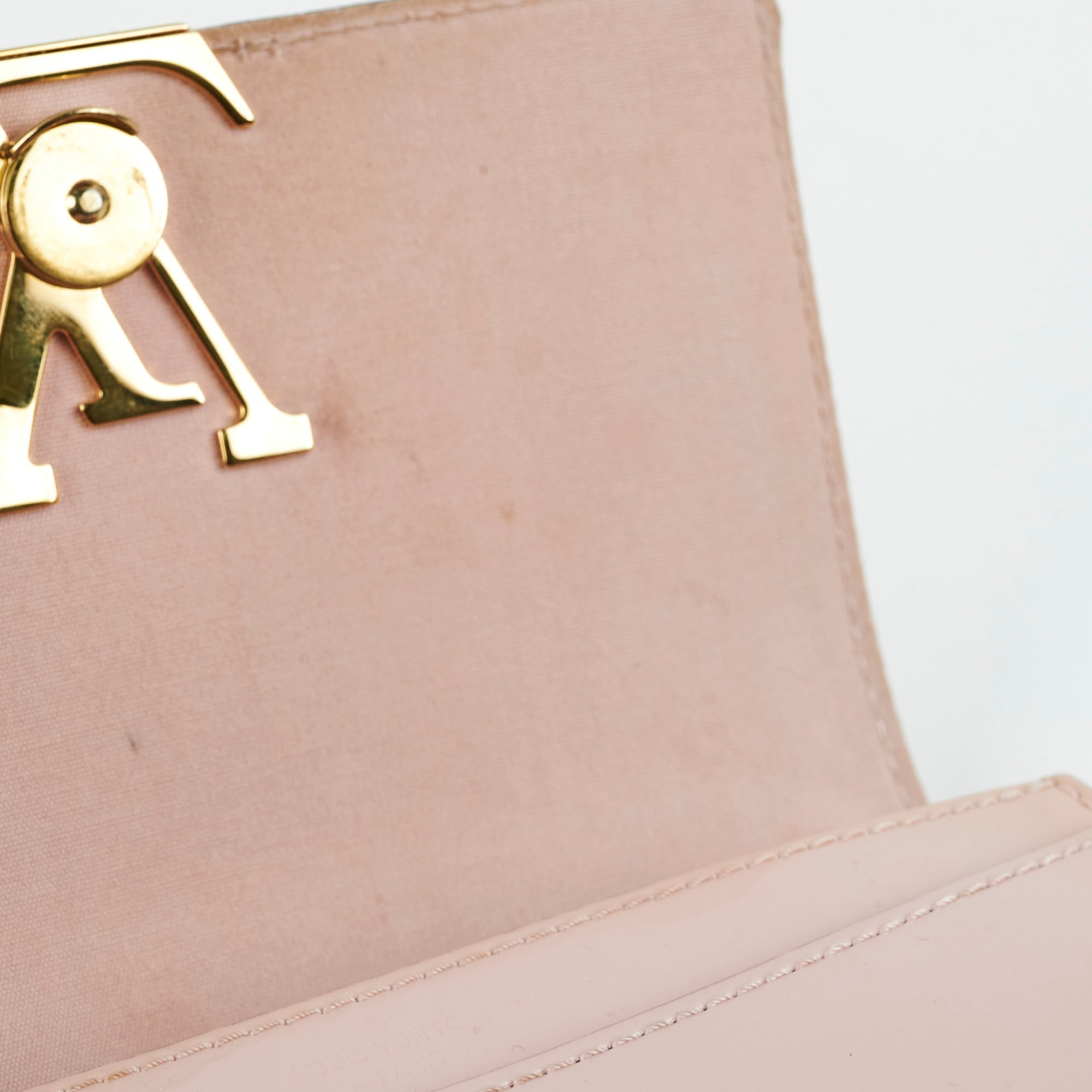 Louis Vuitton Vernis Pink Wallet On Chain WOC