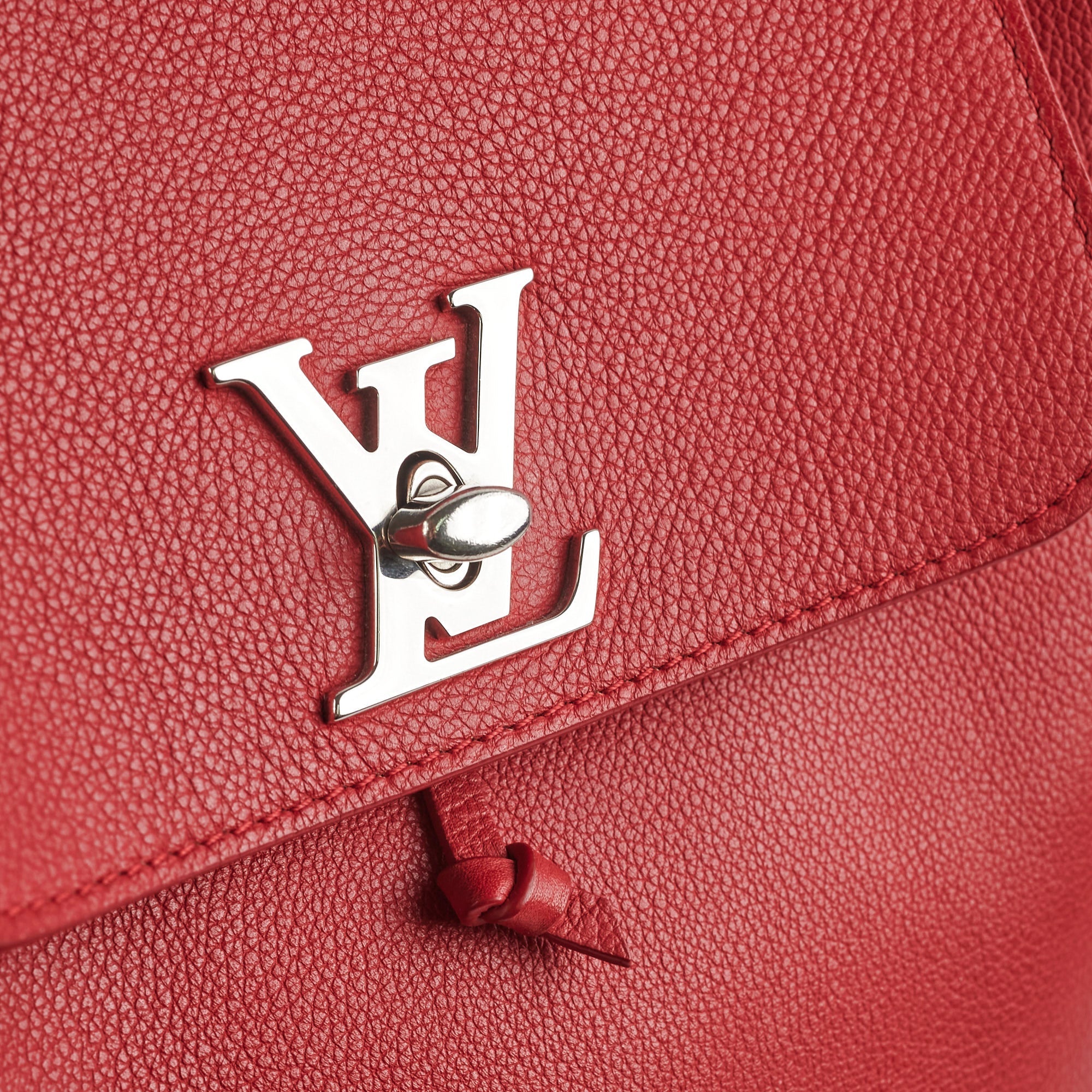 Louis Vuitton Lock Me Backpack Red