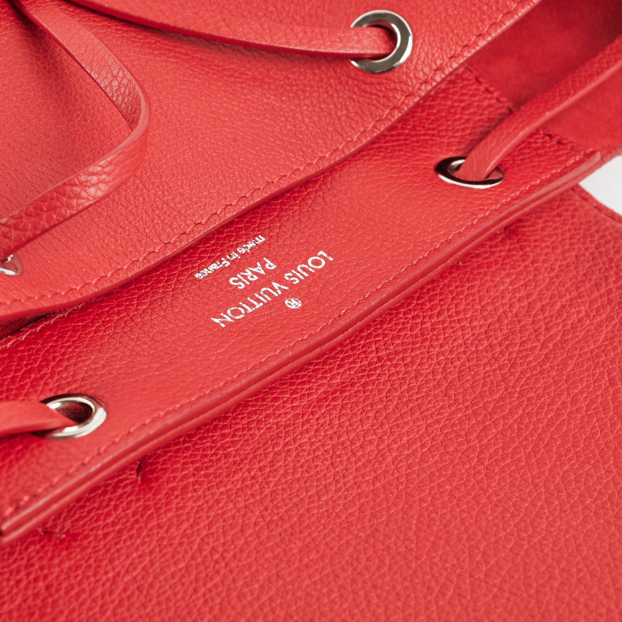 Louis Vuitton Lock Me Backpack Red