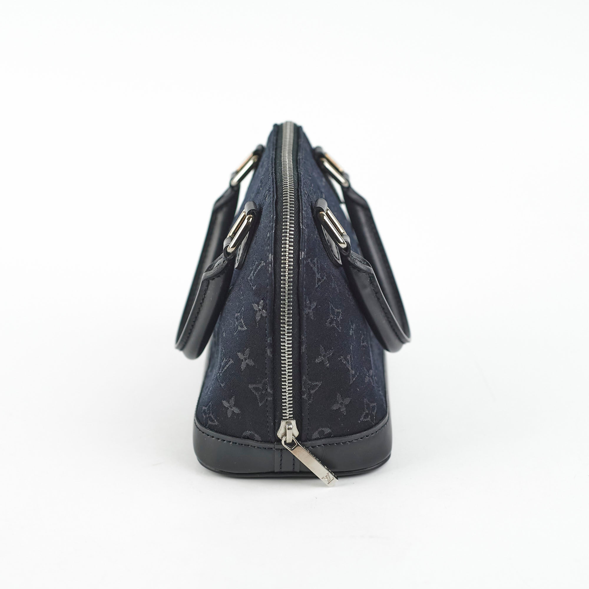 Louis Vuitton Mini Alma Satin Crossbody Black