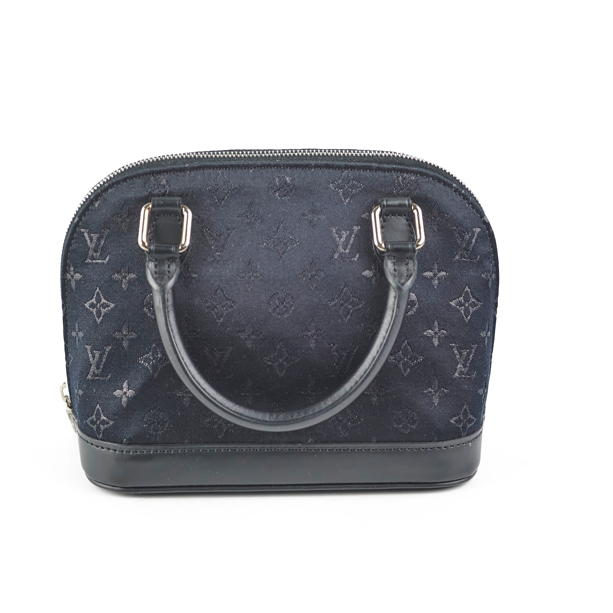 Louis Vuitton Mini Alma Satin Crossbody Black