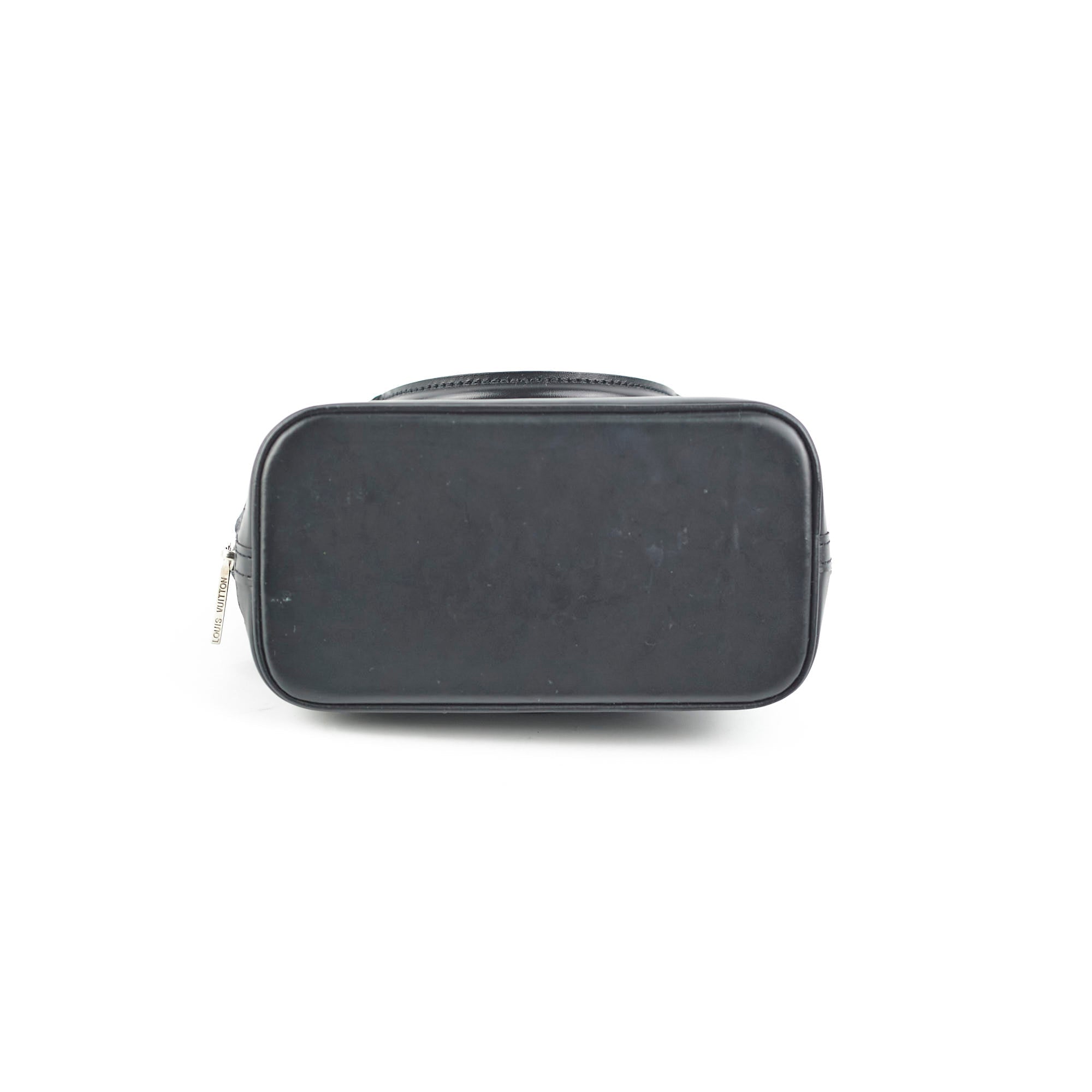 Louis Vuitton Mini Alma Satin Crossbody Black