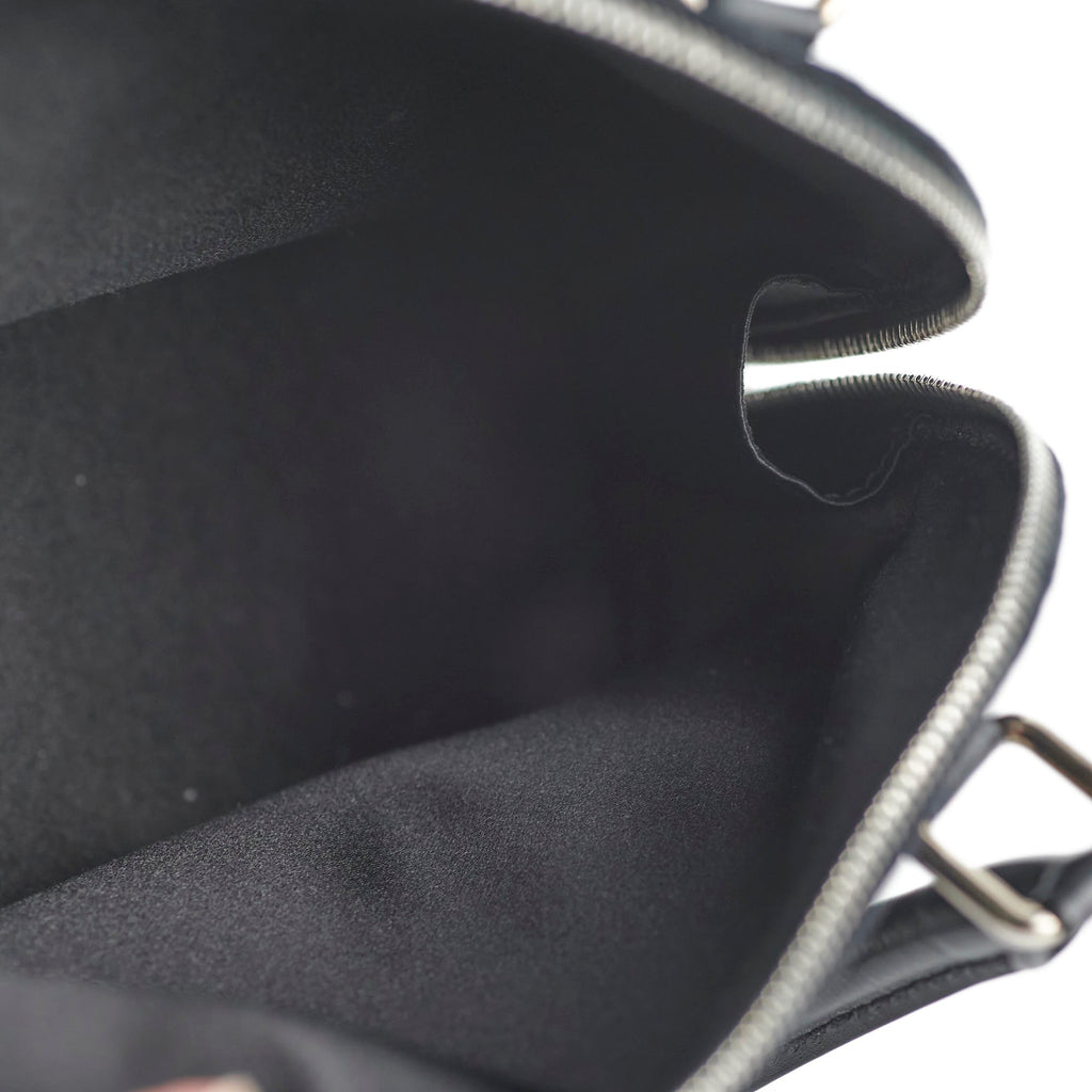 Louis Vuitton Mini Alma Satin Crossbody Black