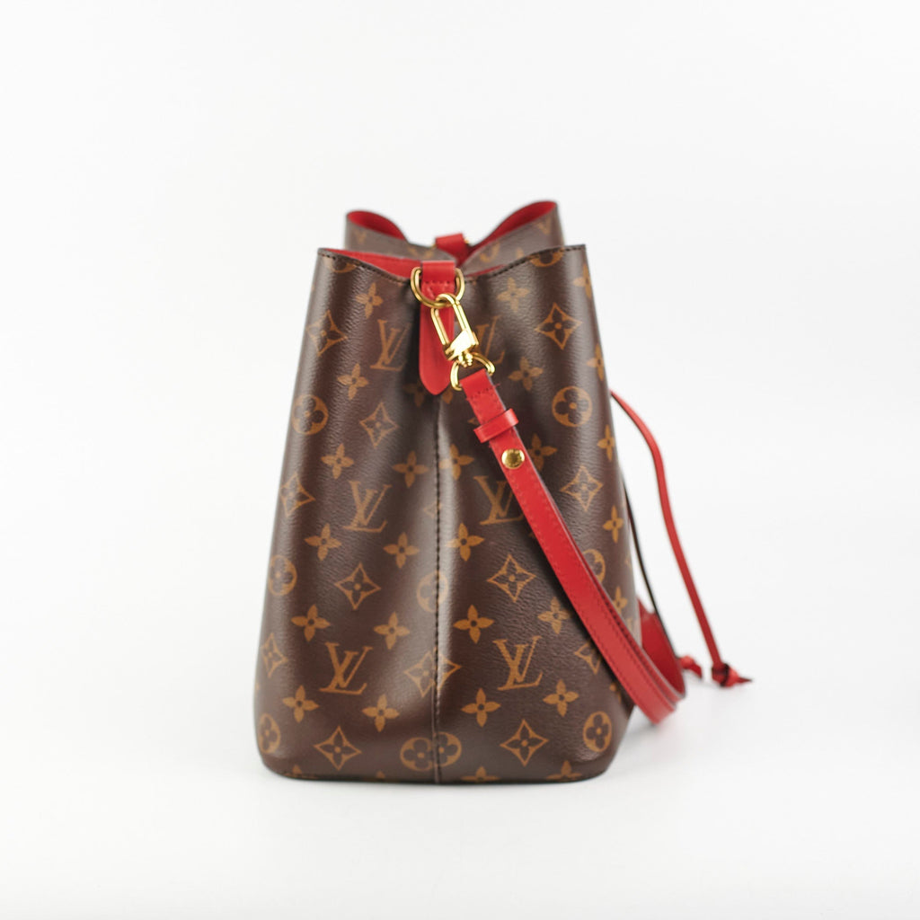 Louis Vuitton Neo Noe Monogram Red