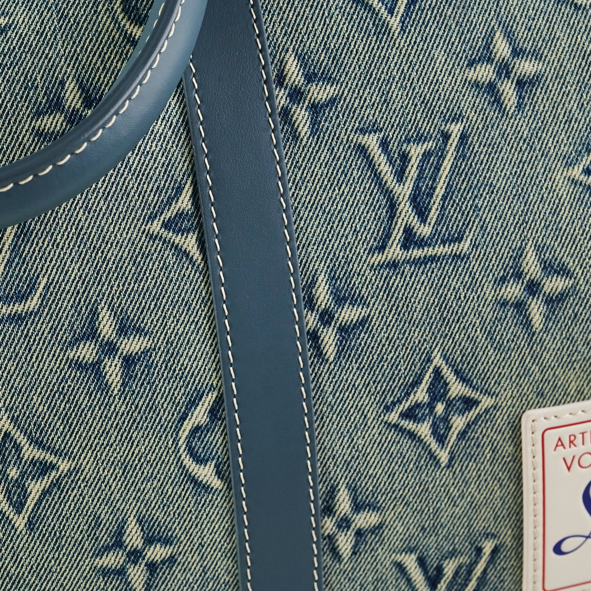 Louis Vuitton Keepall Bandouliere Denim 50