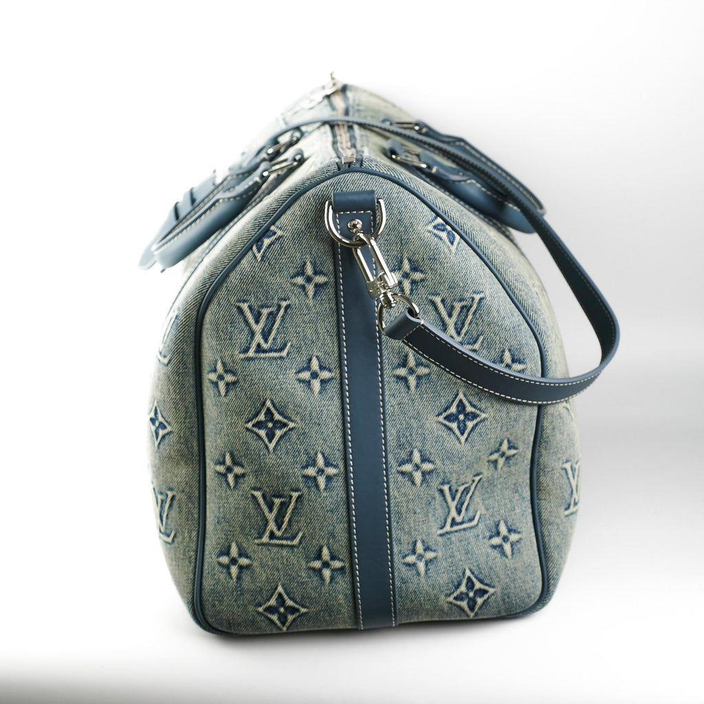 Louis Vuitton Keepall Bandouliere Denim 50
