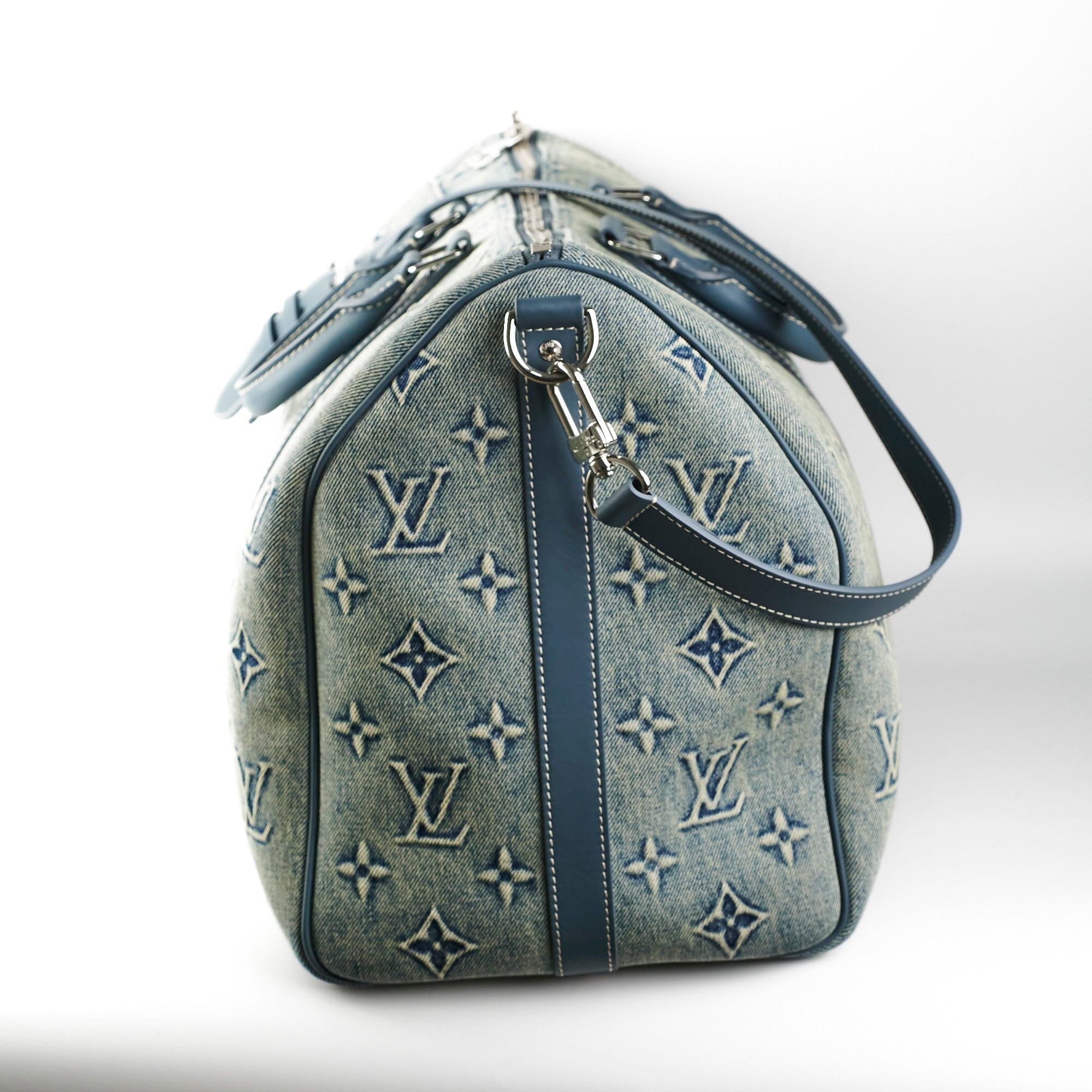 Louis Vuitton Keepall Bandouliere Denim 50