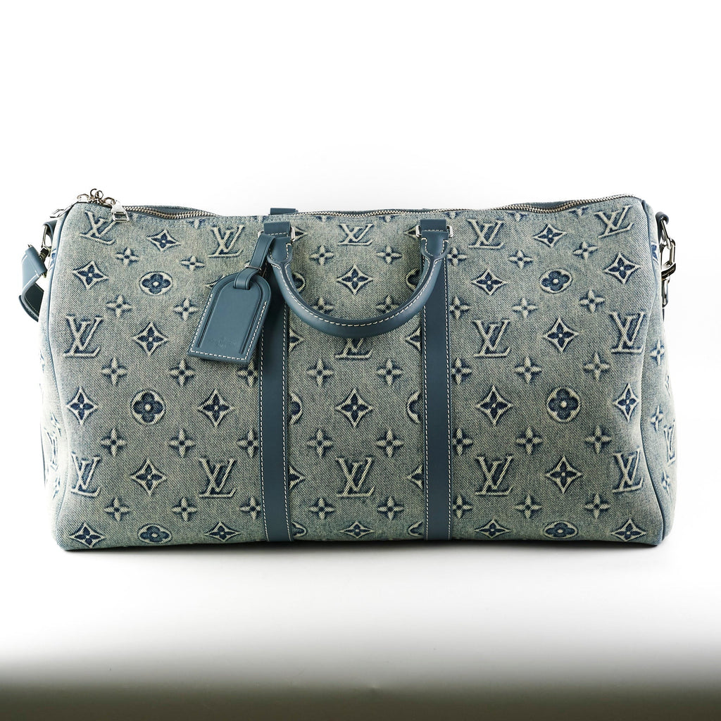 Louis Vuitton Keepall Bandouliere Denim 50