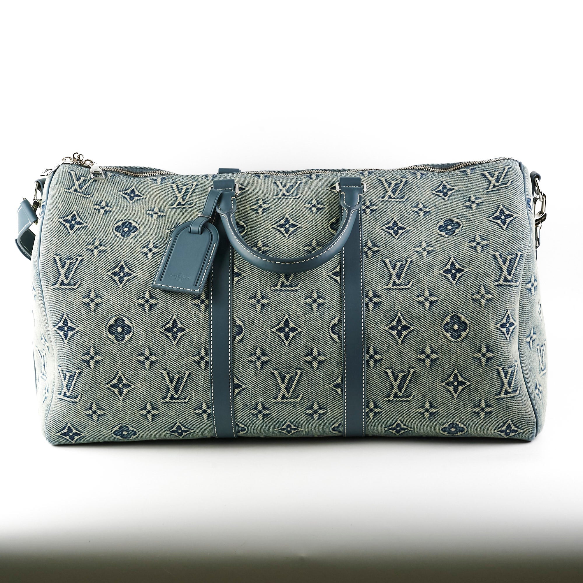 Louis Vuitton Keepall Bandouliere Denim 50