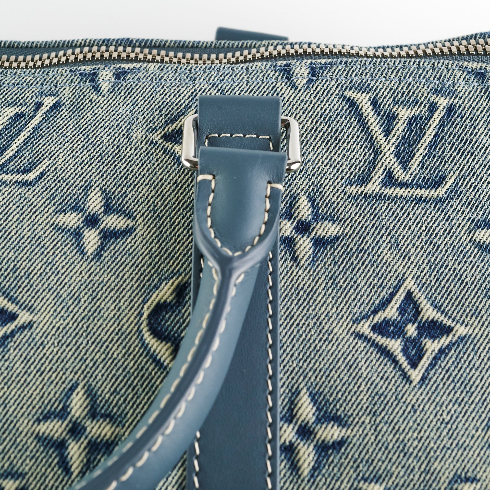 Louis Vuitton Keepall Bandouliere Denim 50