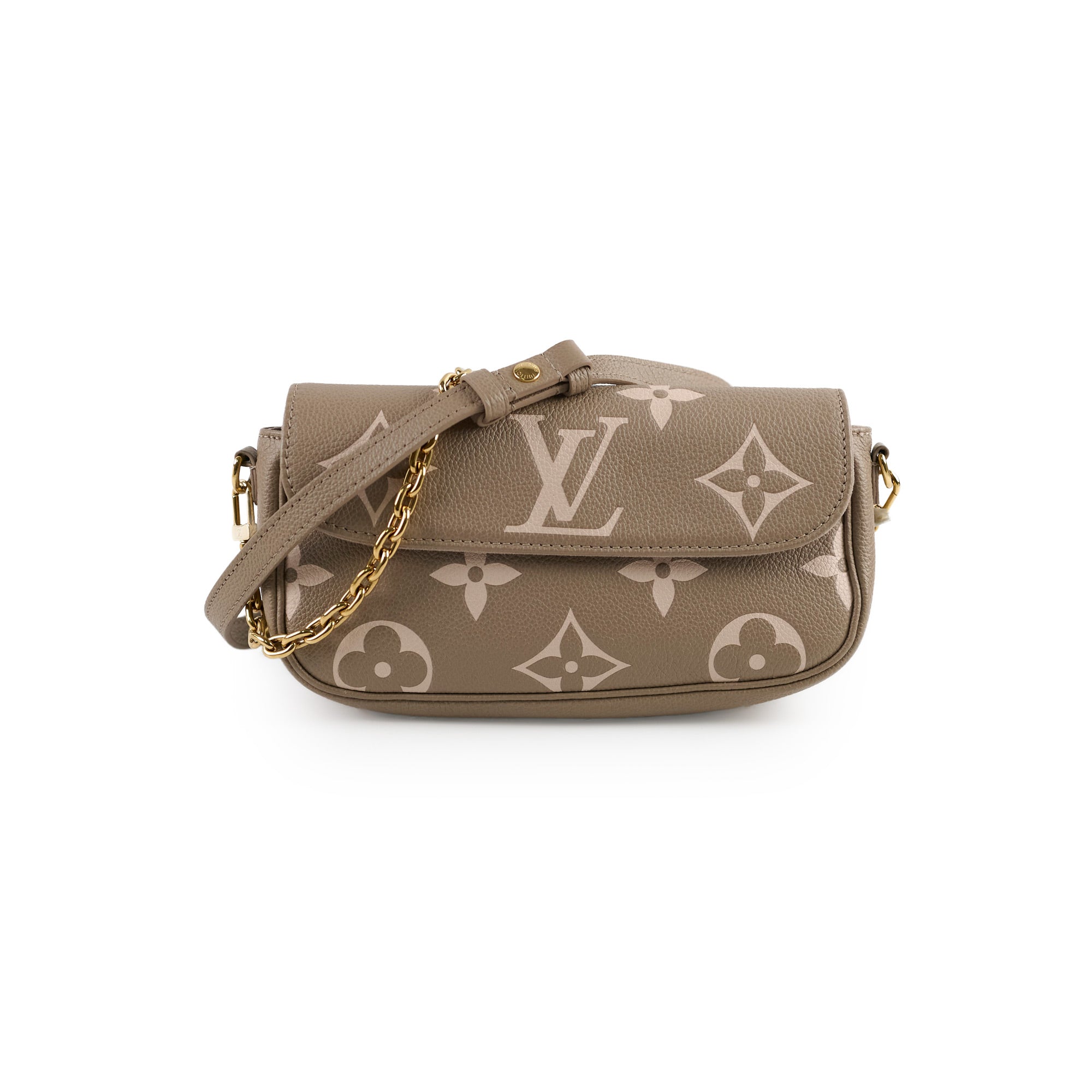 Louis Vuitton Ivy Wallet On Chain Empreinte Tourterelle/Creme