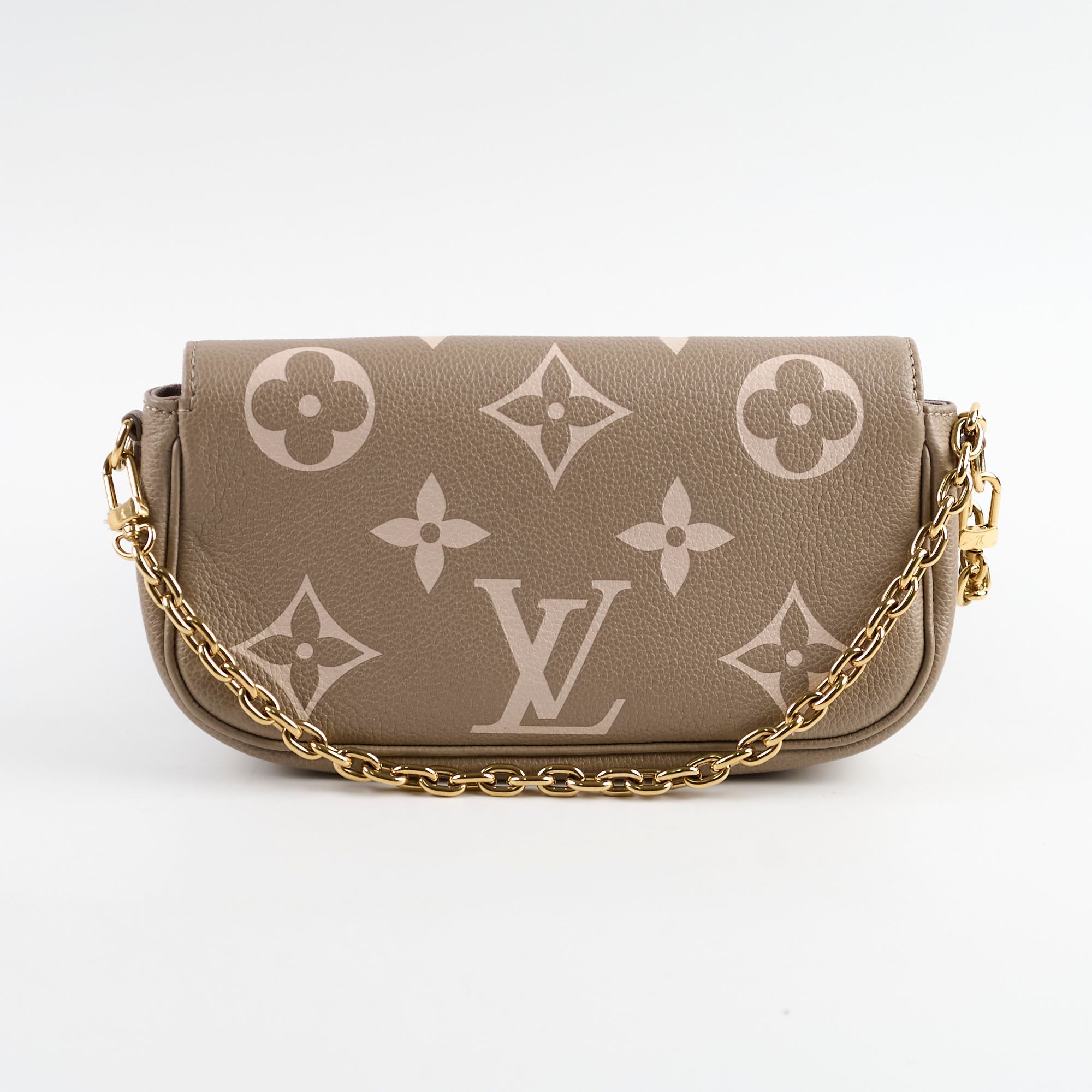 Louis Vuitton Ivy Wallet On Chain Empreinte Tourterelle/Creme