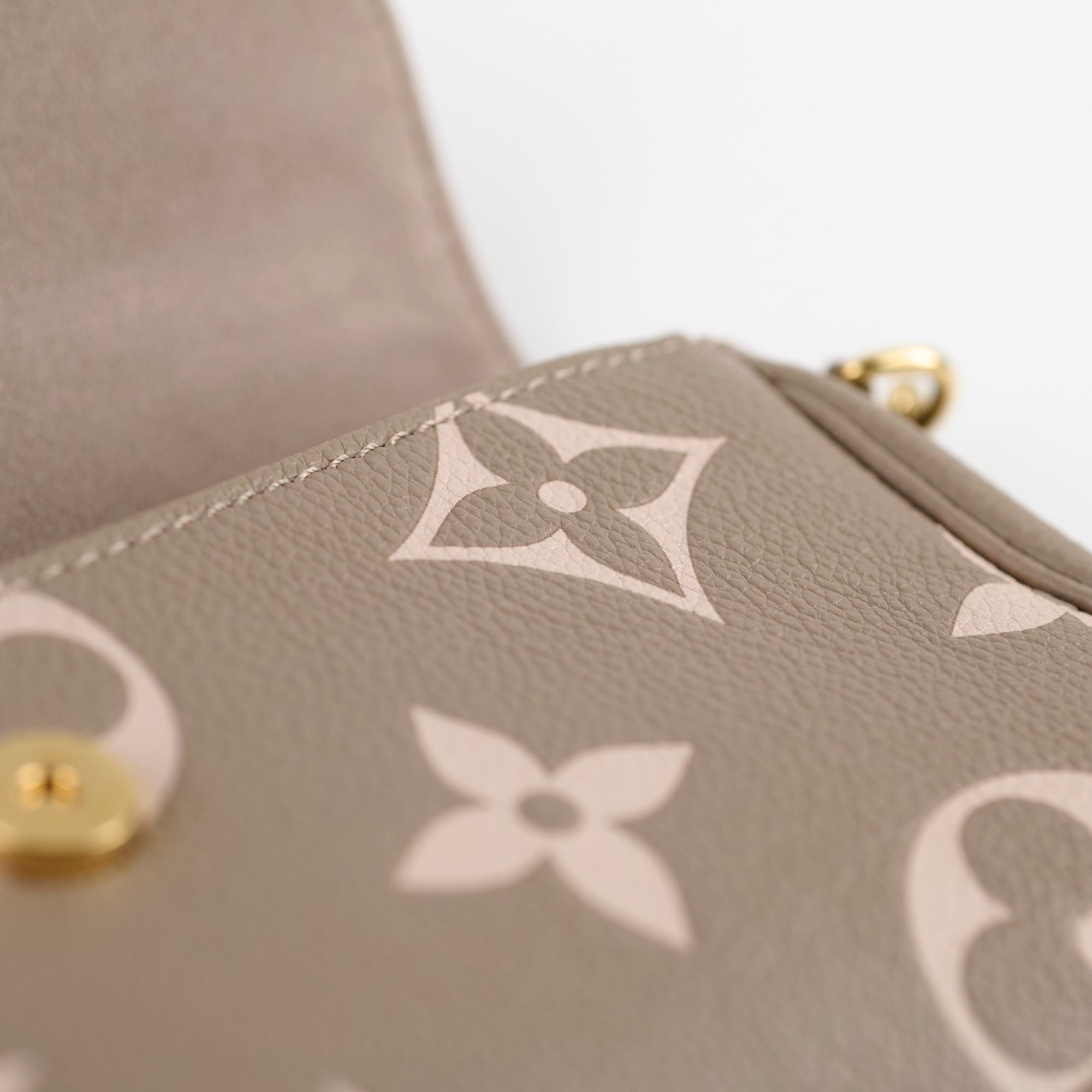 Louis Vuitton Ivy Wallet On Chain Empreinte Tourterelle/Creme