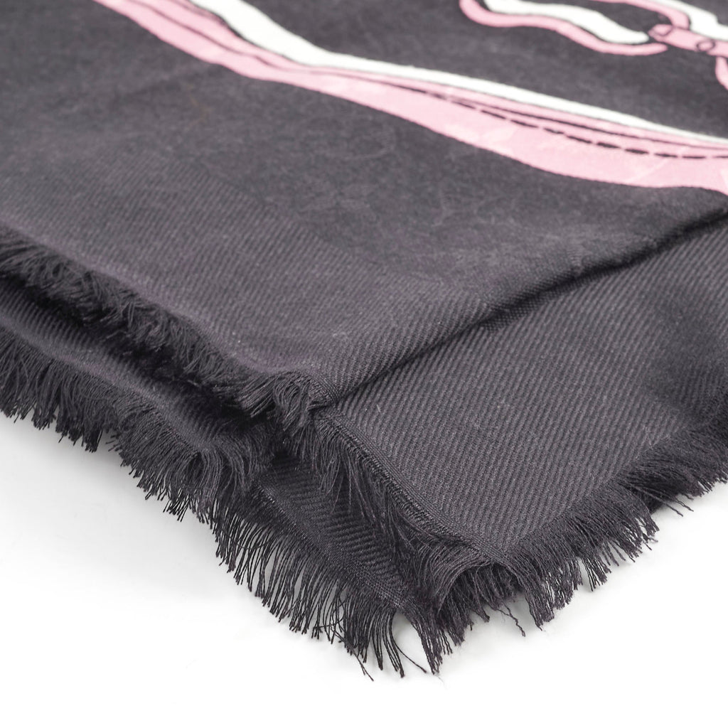 Louis Vuitton Monogram Shawl Black