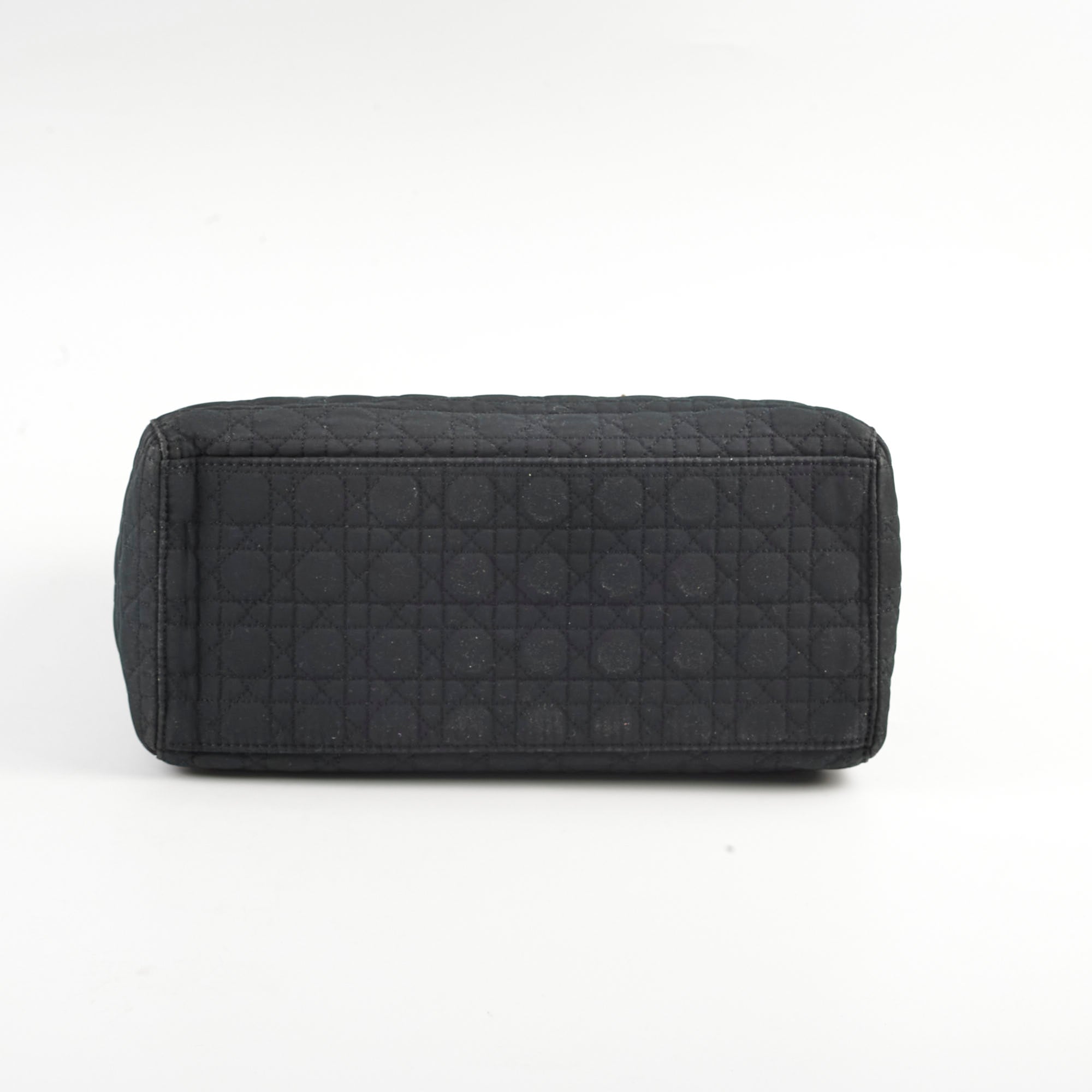 Christian Dior Lady Dior Medium Cannage Nylon Black