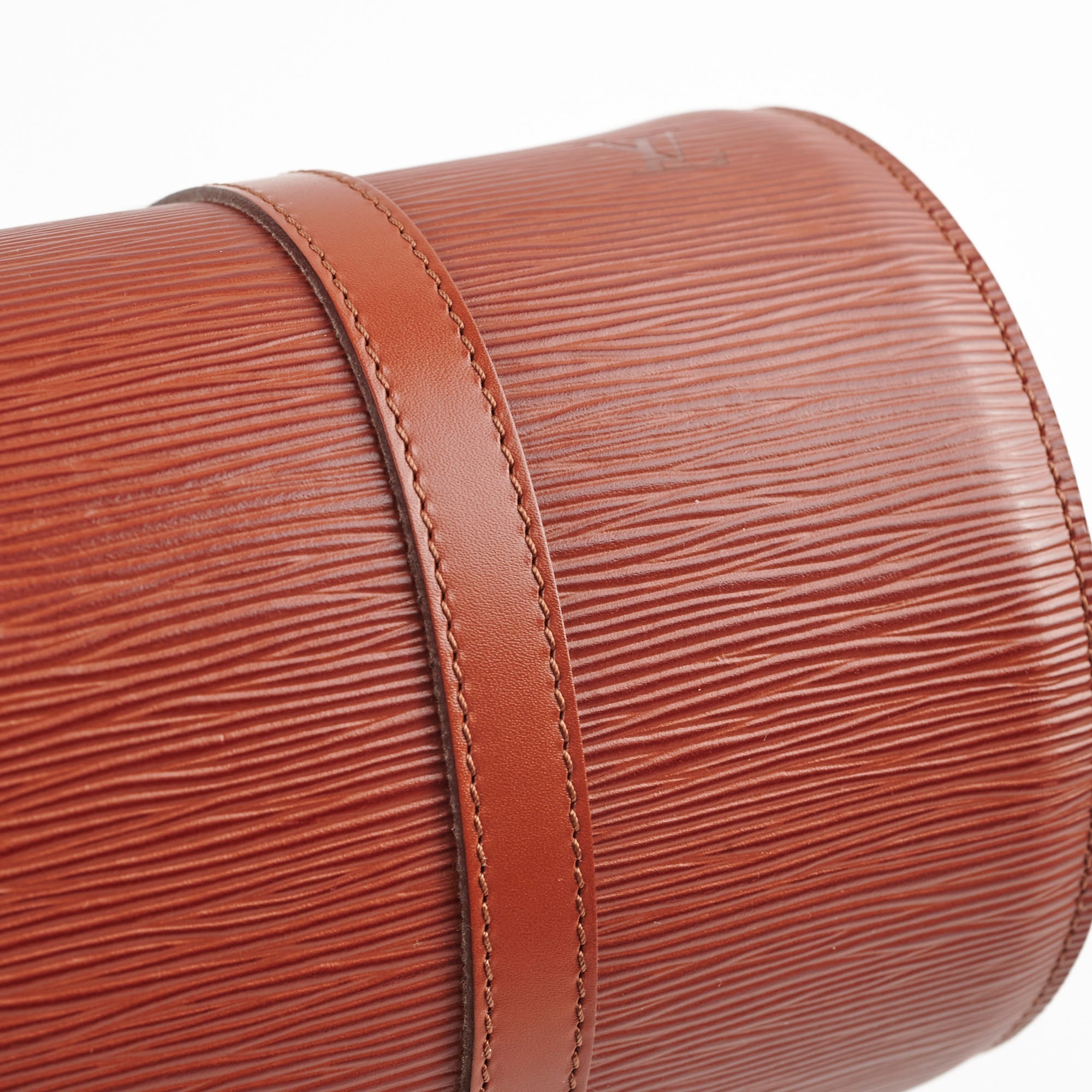 Louis Vuitton Epi Soufflot Shoulder Bag Brown
