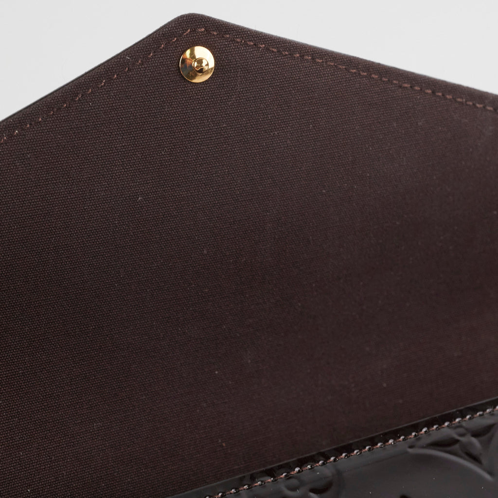 Louis Vuitton Felicie Pochette Vernis Patent Burgundy