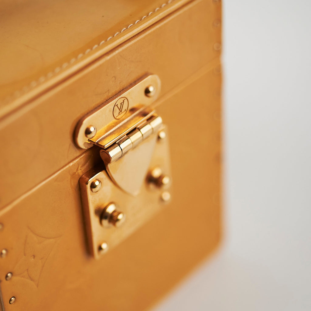 Louis Vuitton Vernis Patent Box Yellow