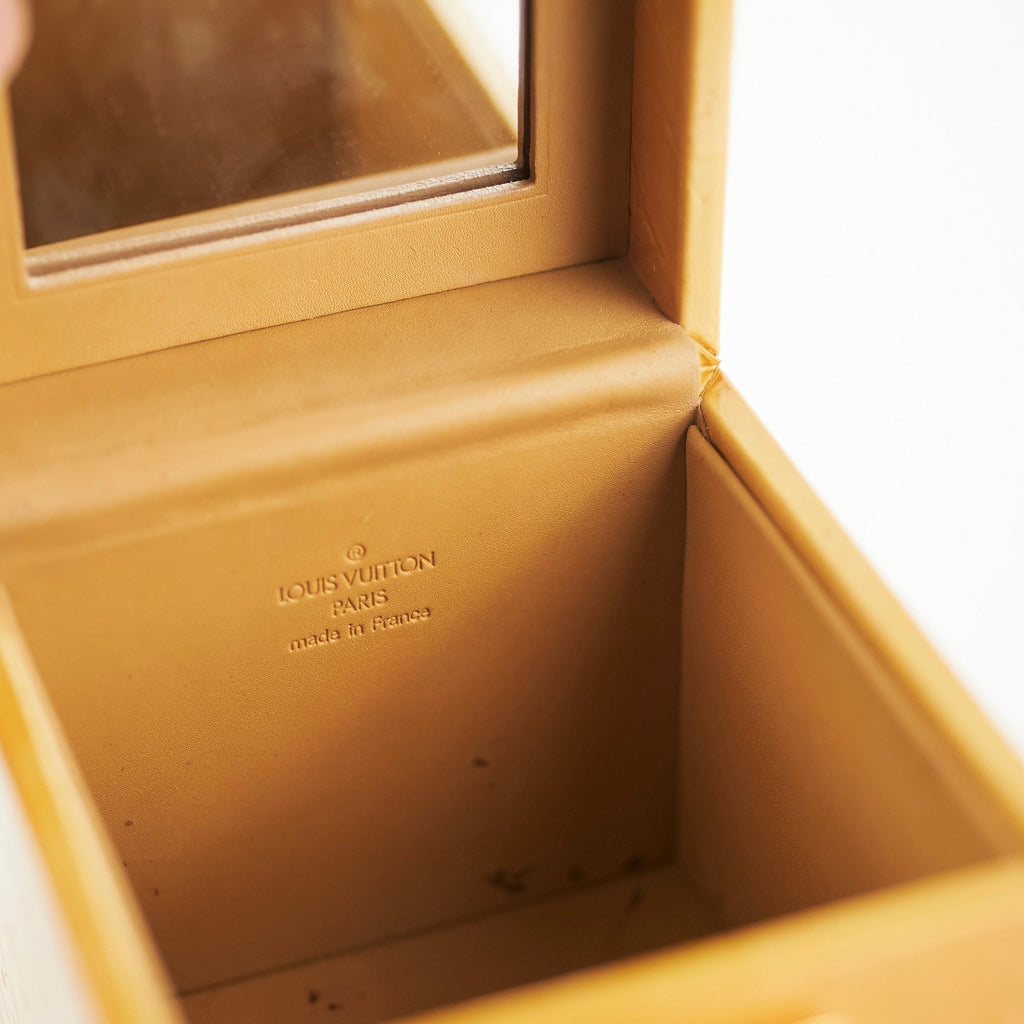 Louis Vuitton Vernis Patent Box Yellow