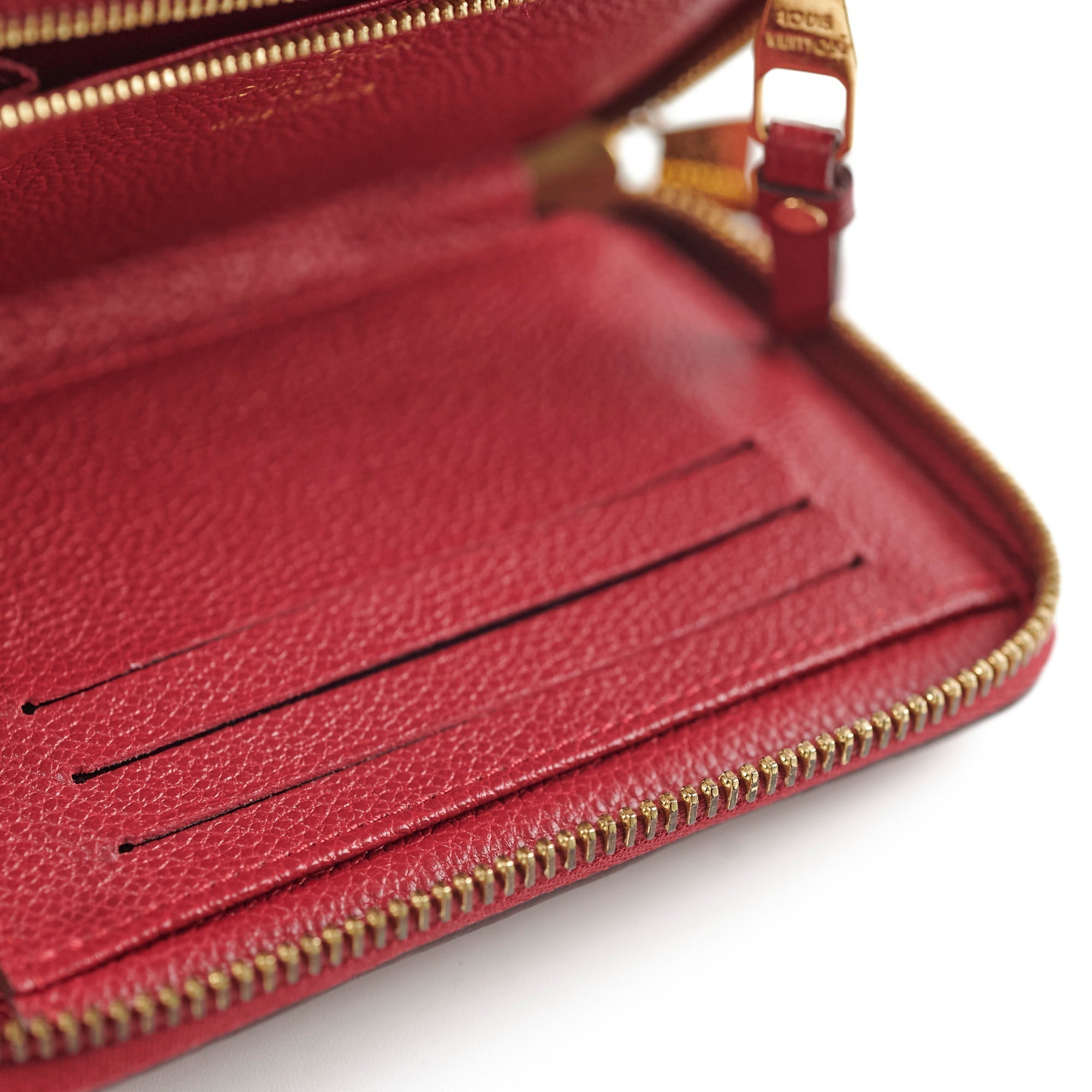Louis Vuitton Zippy Wallet Empiente Red