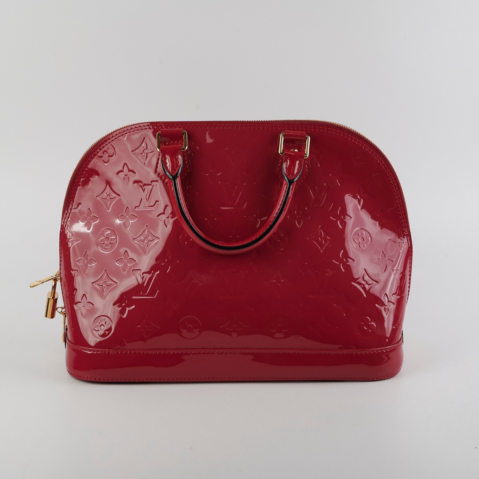 Louis Vuitton Alma Vernis Patent Pink
