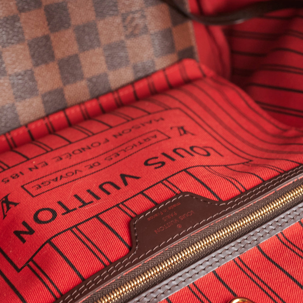 Louis Vuitton Neverfull MM Damier Ebene Shoulder Bag
