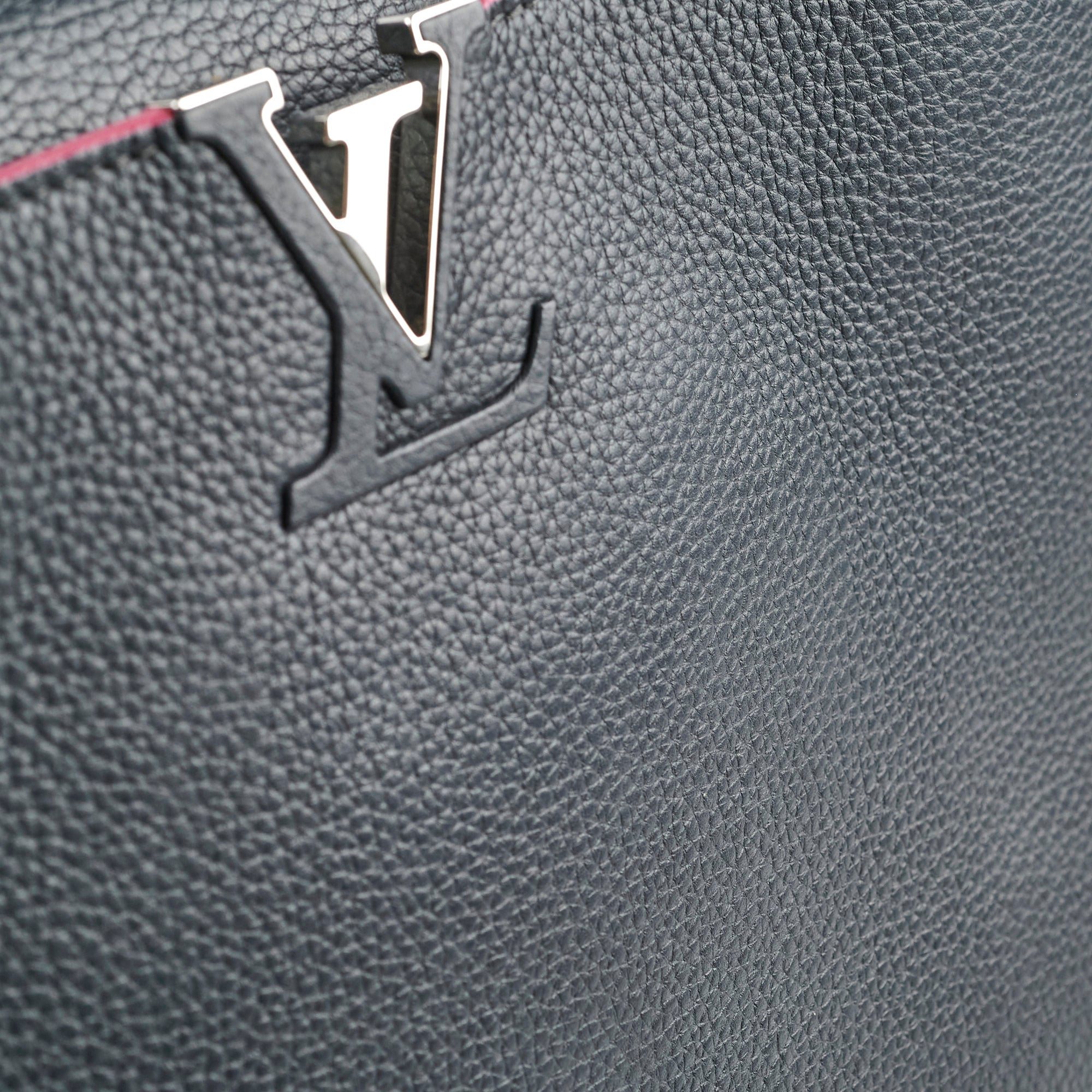 Louis Vuitton Capucines GM Navy Pink