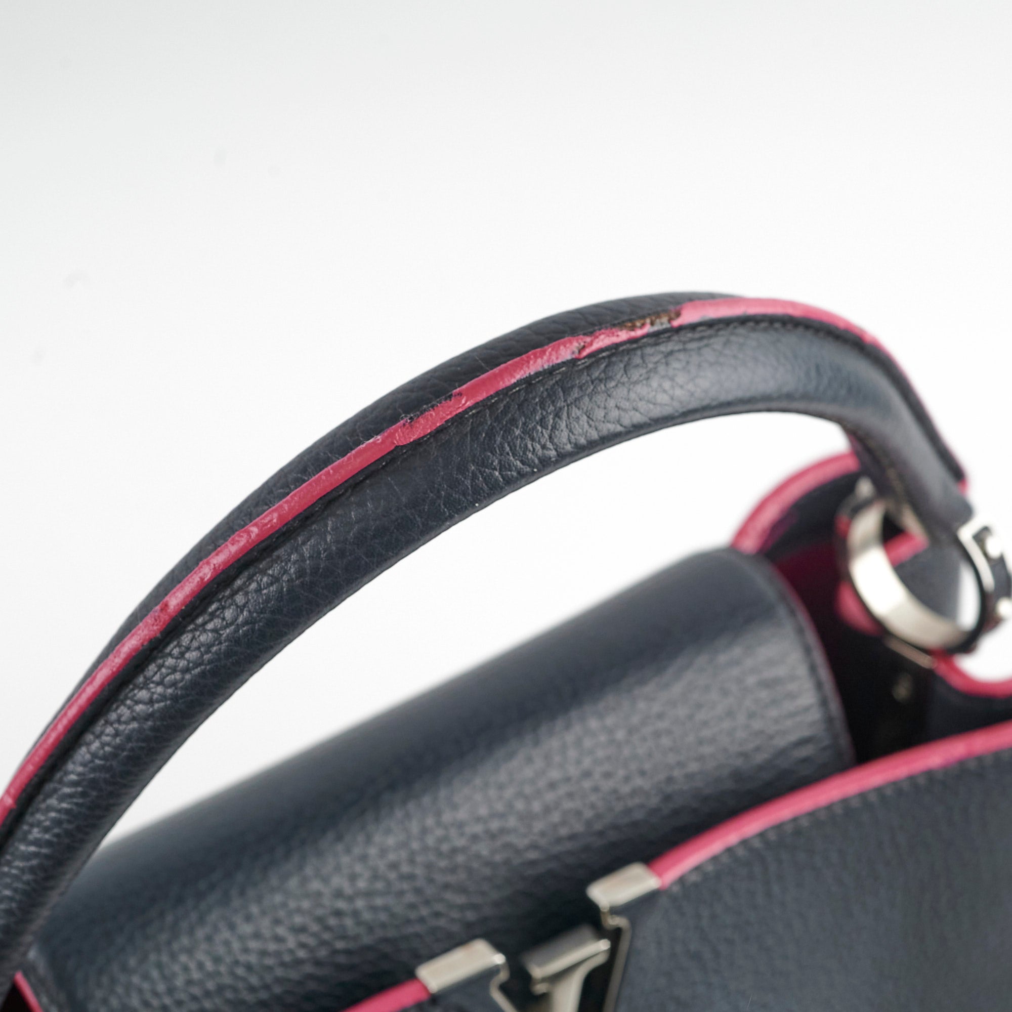 Louis Vuitton Capucines GM Navy Pink