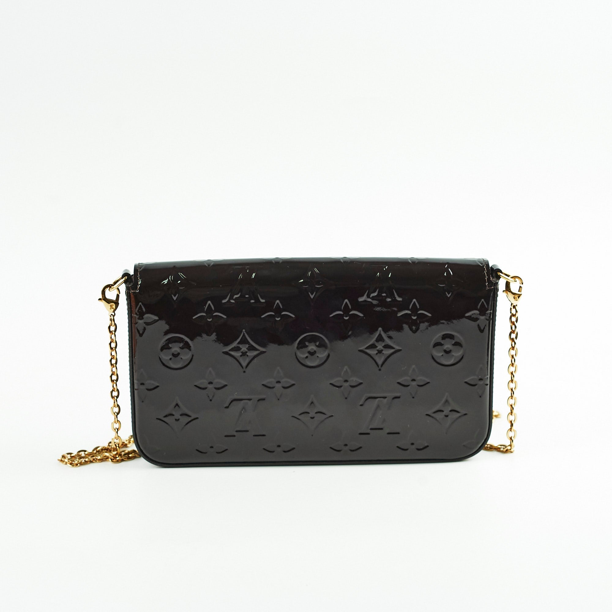 Louis Vuitton Felicie Pochette Vernis Amarante
