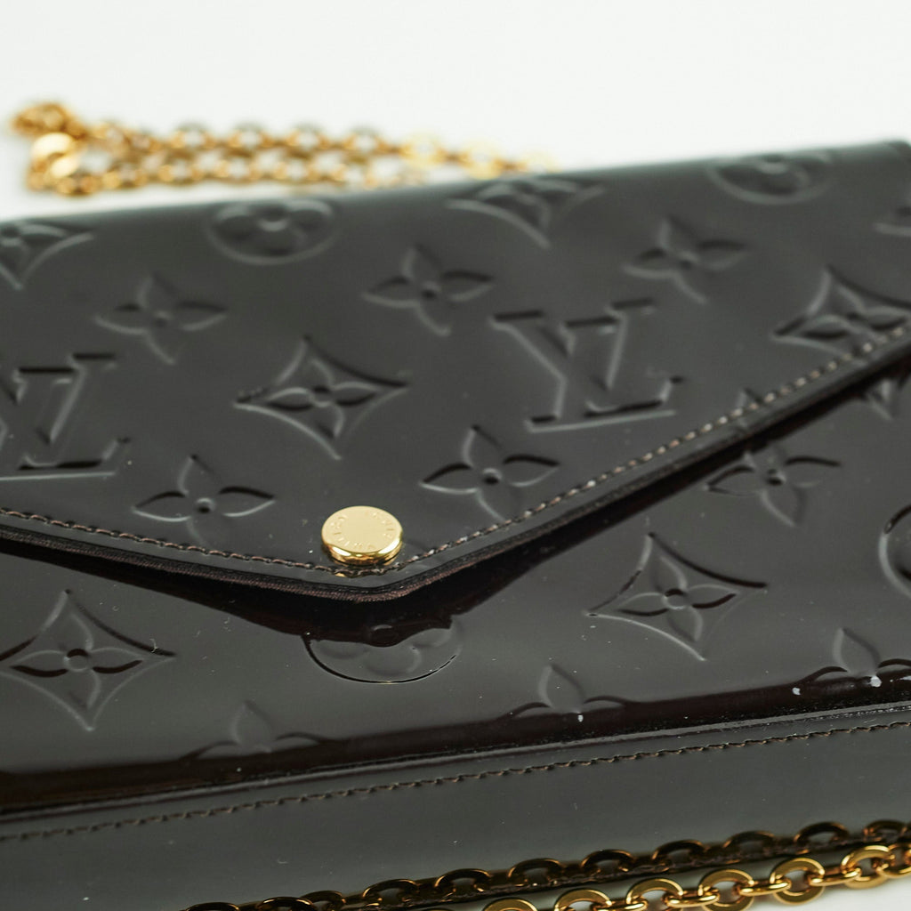 Louis Vuitton Felicie Pochette Vernis Amarante