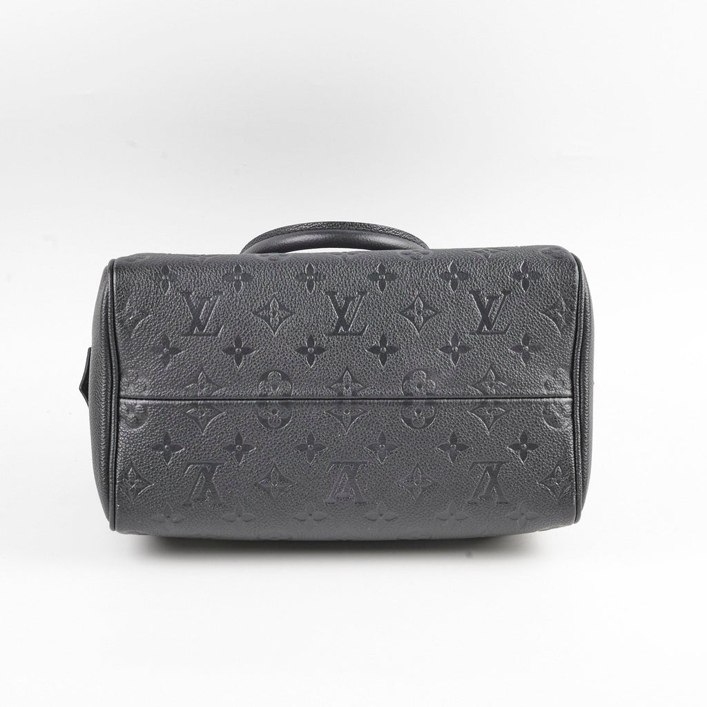 Louis Vuitton Speedy 25 Monogram Empreinte Leather Black