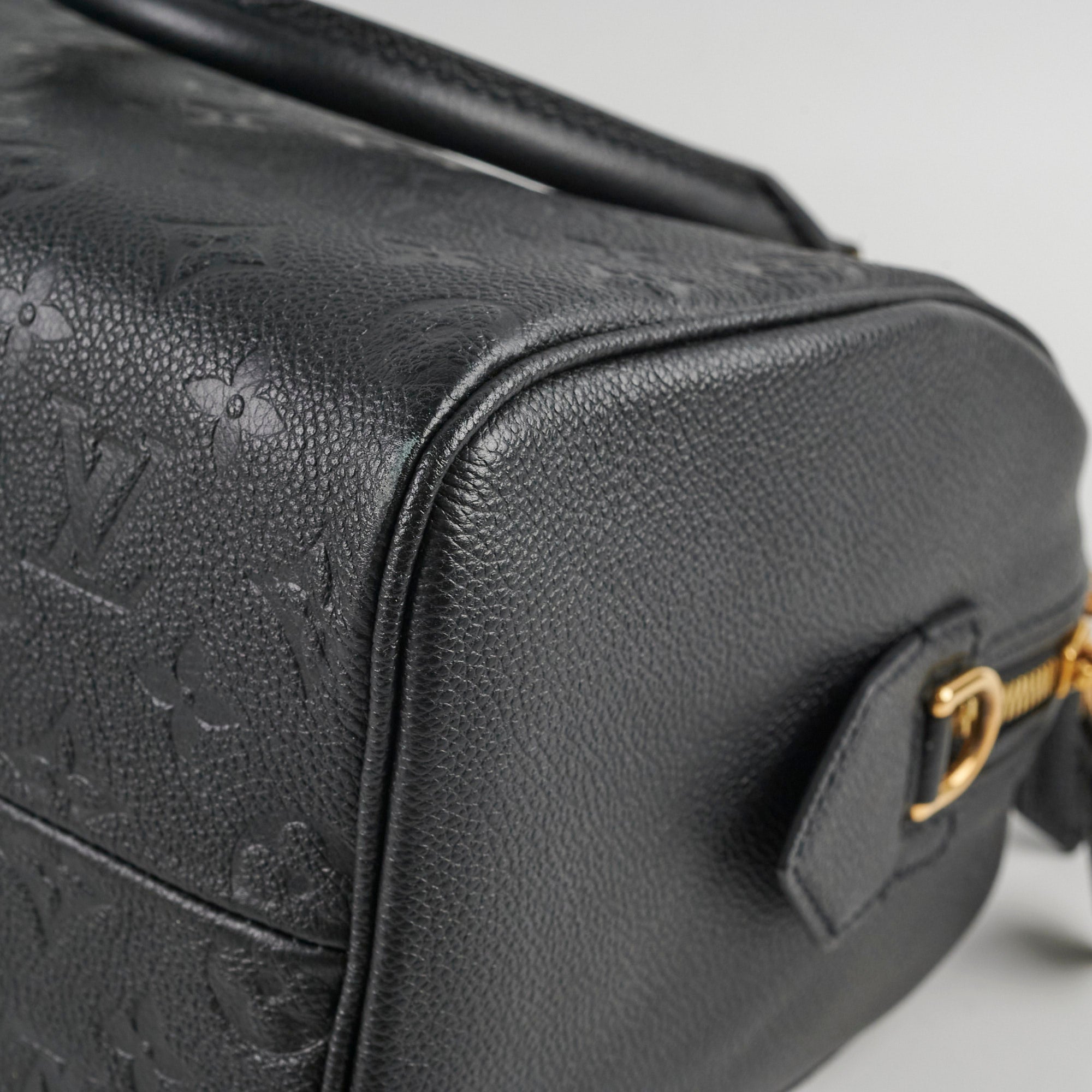 Louis Vuitton Speedy 25 Monogram Empreinte Leather Black