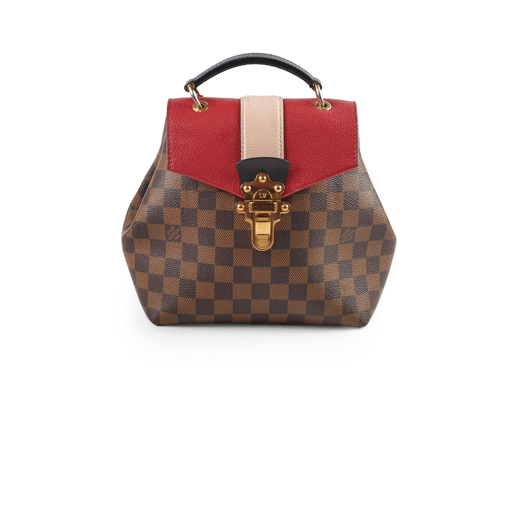 Louis Vuitton Clapton Backpack Damier Ebene Pink