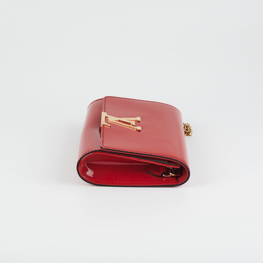 Louis Vuitton Vernis Red Patent Crossbody Bag