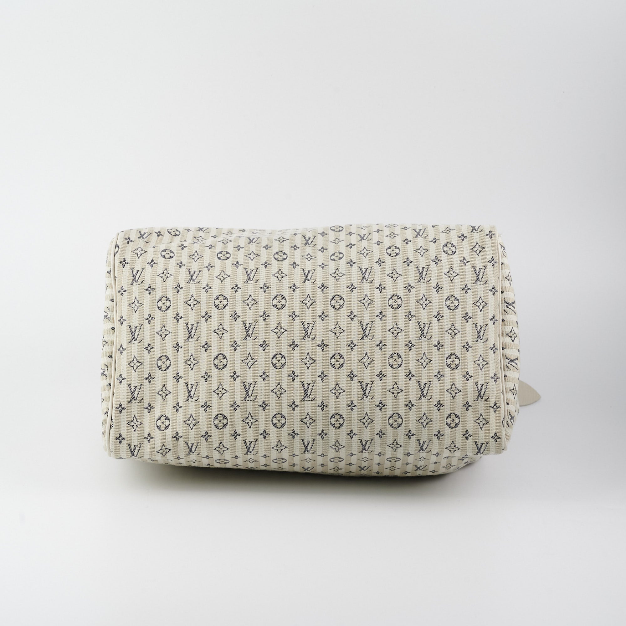 Louis Vuitton Speedy 30 White Denim Monogram Bag