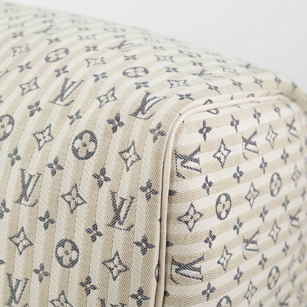 Louis Vuitton Speedy 30 White Denim Monogram Bag