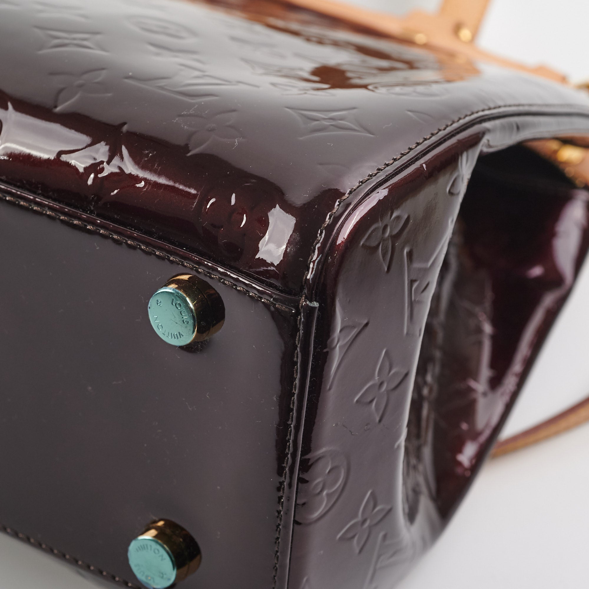 Louis Vuitton Brea MM Amarante Monogram Vernis Bag
