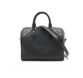 Louis Vuitton Monogram Empreinte Speedy Bandouliere  Black
