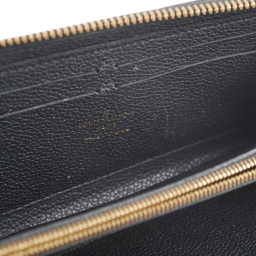 Louis Vuitton Monogram Empreinte Black Zippy Wallet