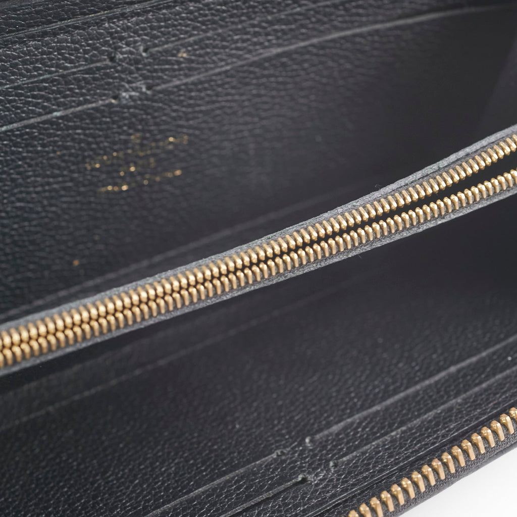 Louis Vuitton Monogram Empreinte Black Zippy Wallet