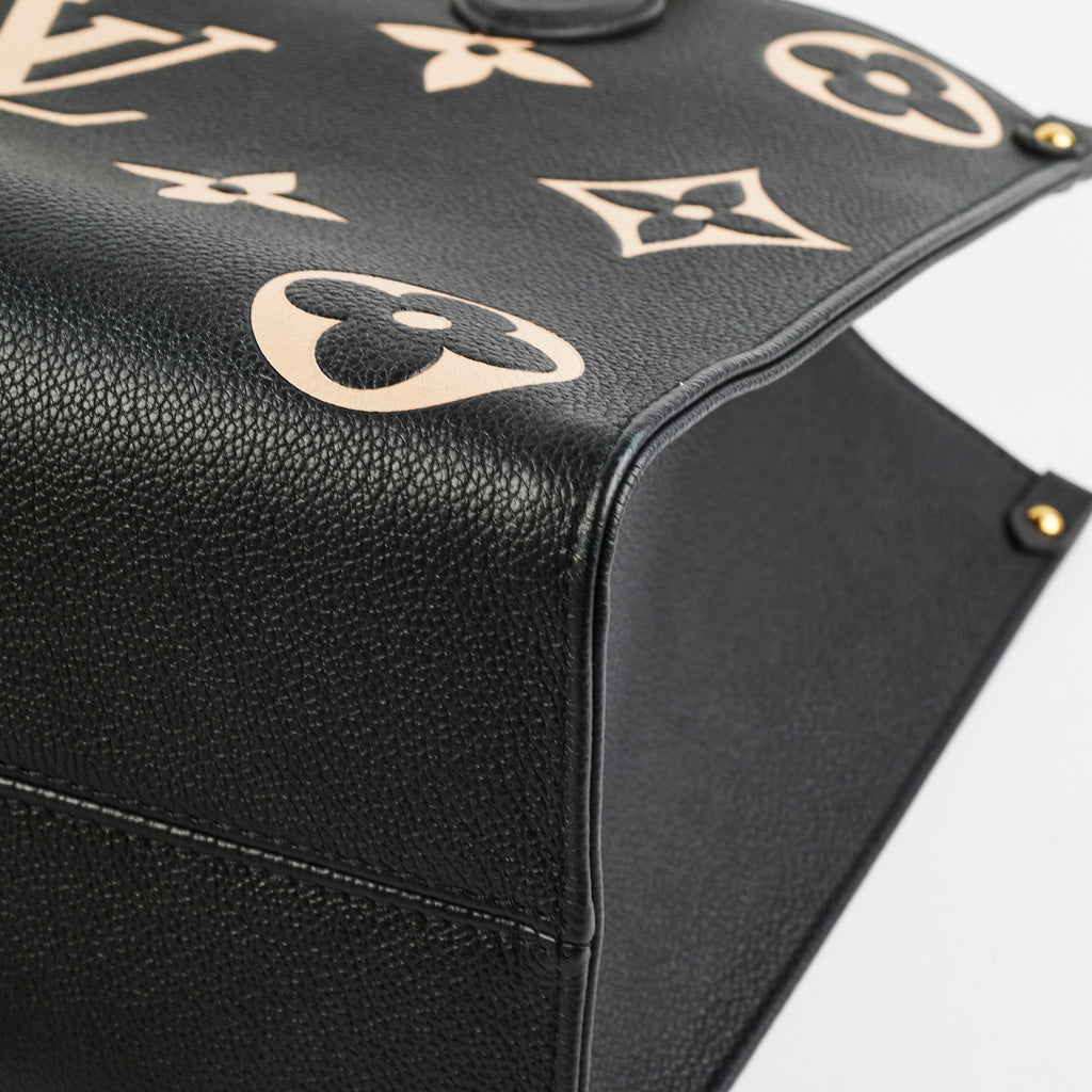 Louis Vuitton On The Go MM Black/Beige