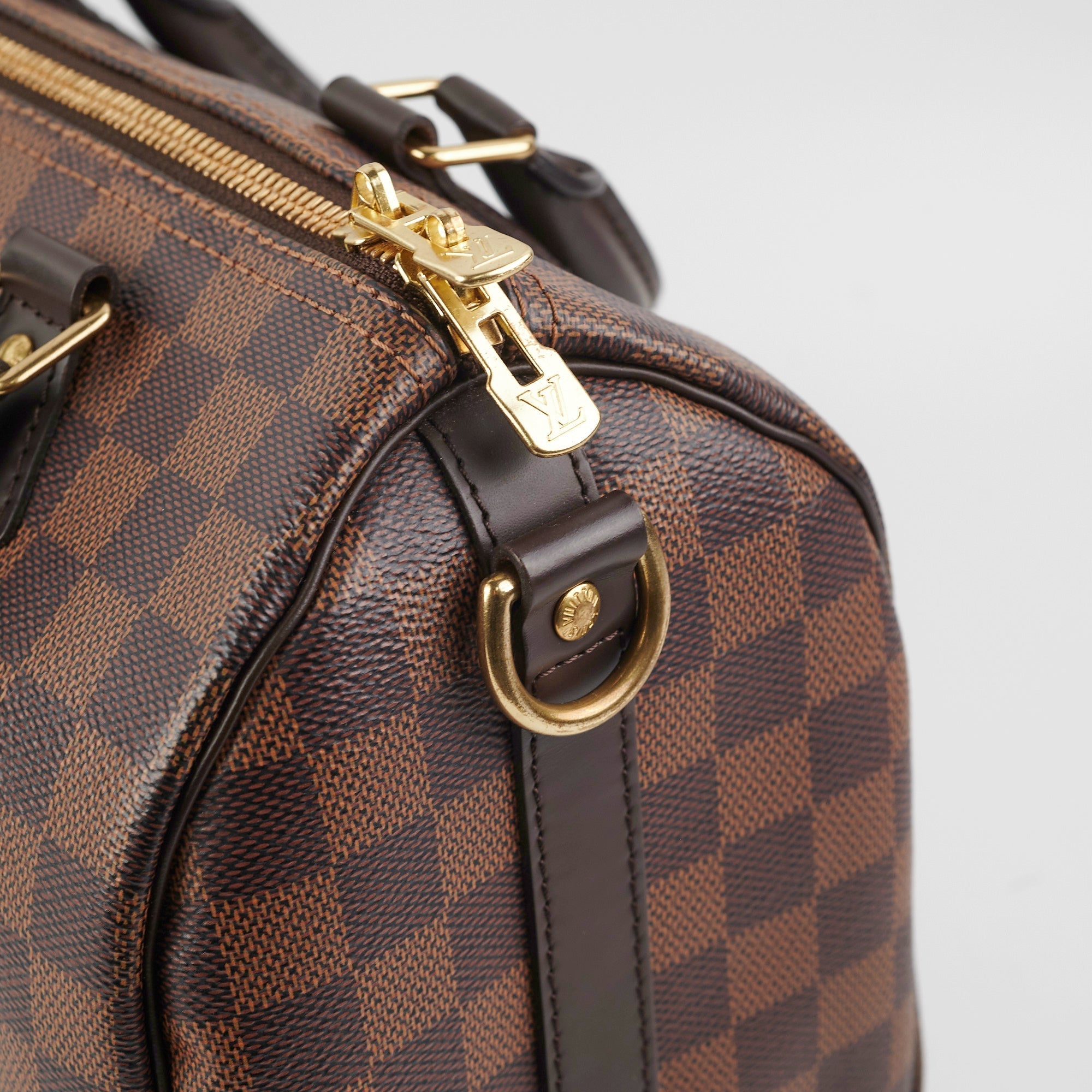 Louis Vuitton Speedy Bandouliere Damier Ebene Canvas 25