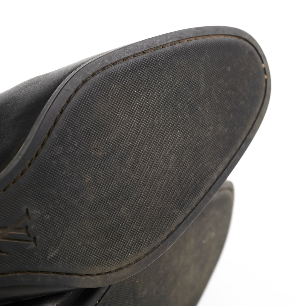 Louis Vuitton Mens Black Leather Boots Size 11