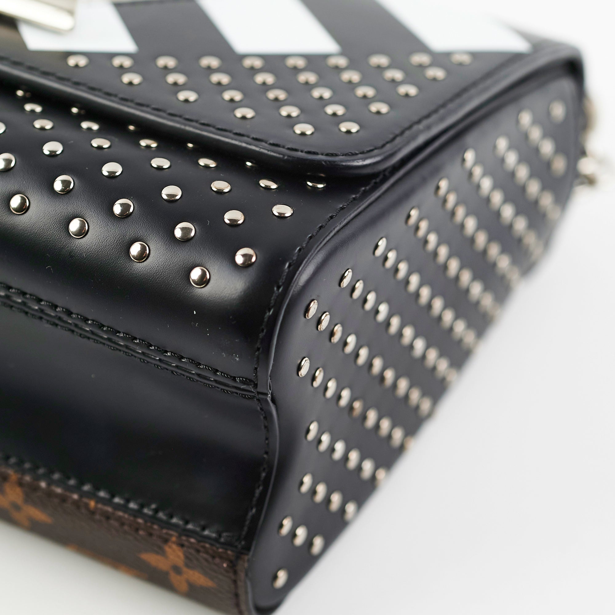 Louis Vuitton Twist Limited Edition Studded Monogram Canvas MM