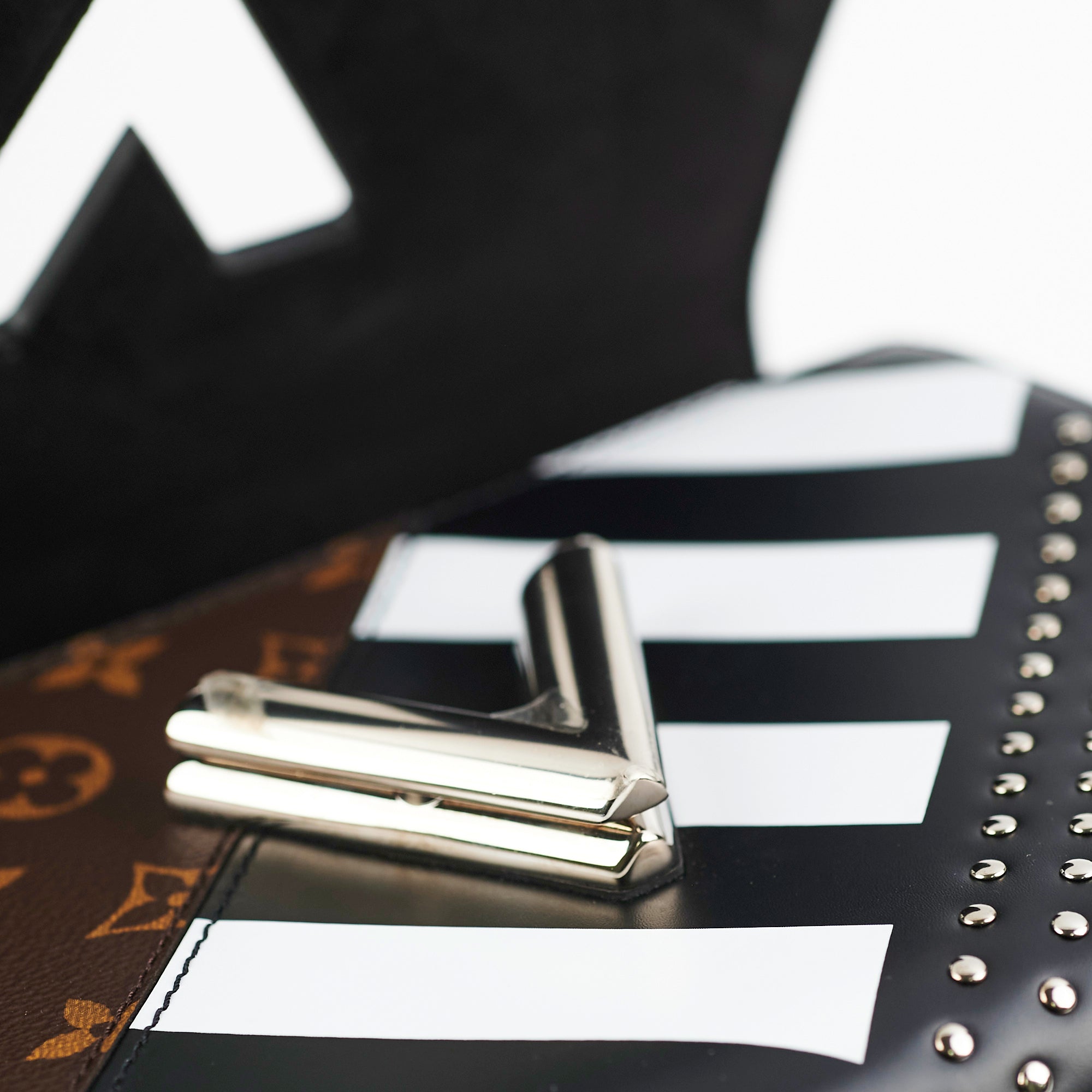 Louis Vuitton Twist Limited Edition Studded Monogram Canvas MM