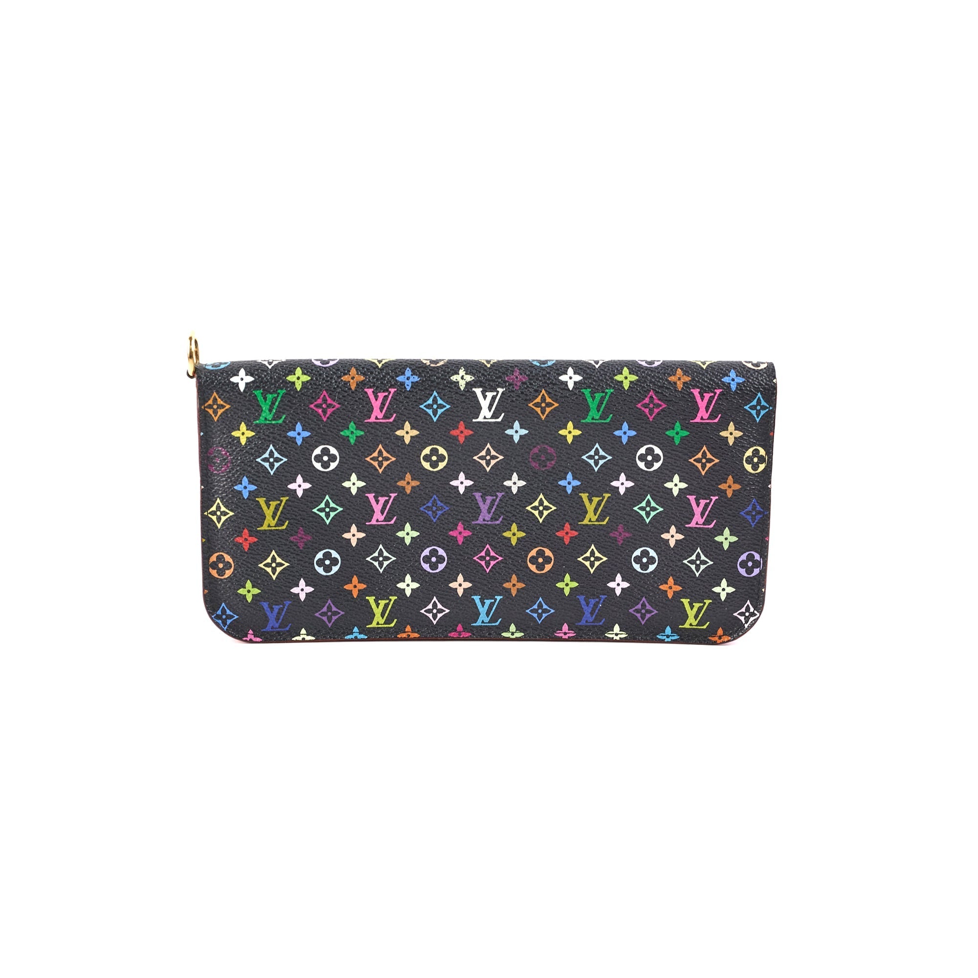 Louis Vuitton Long Flap Wallet Multicolour Black