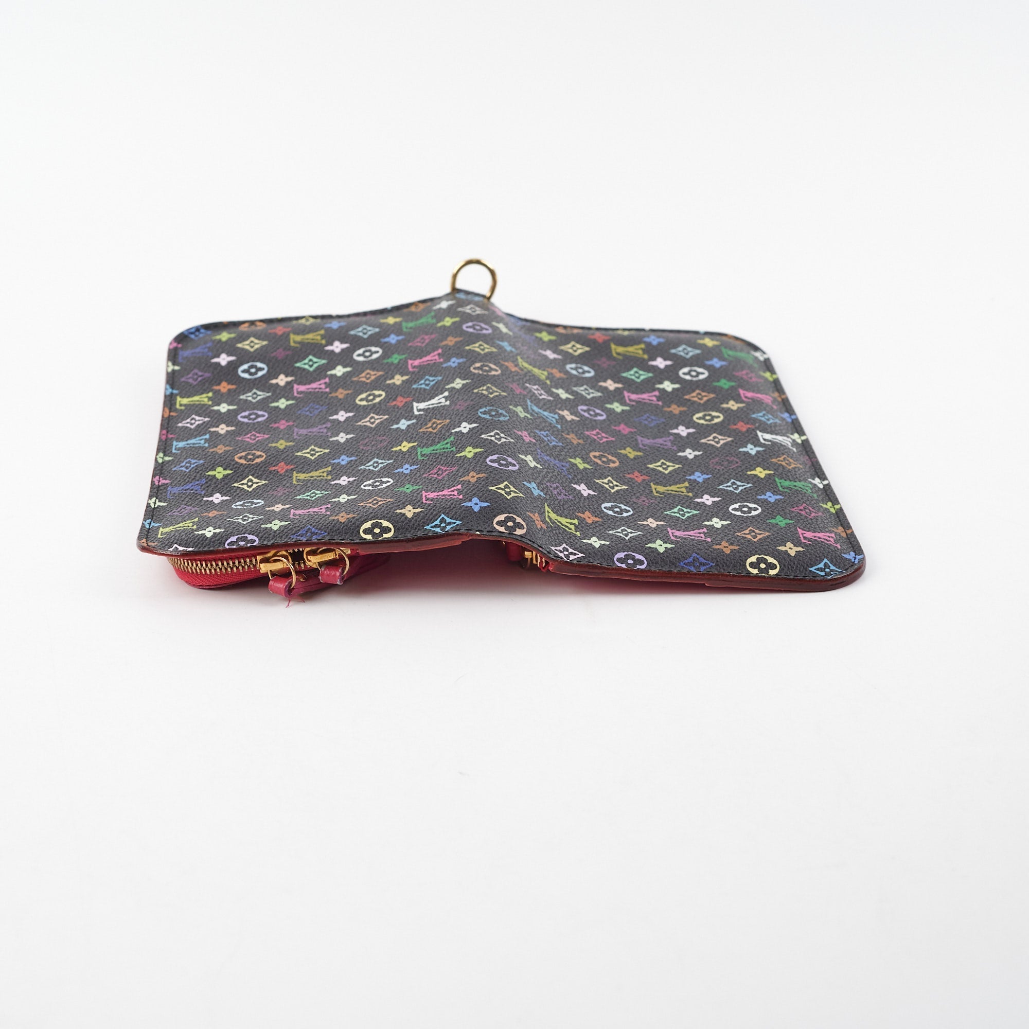Louis Vuitton Long Flap Wallet Multicolour Black