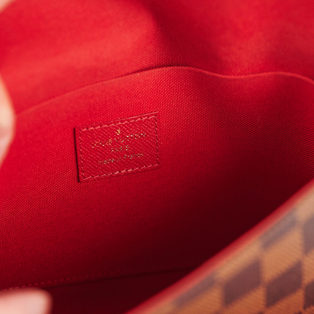 Louis Vuitton Pochette Felicie Damier Ebene Crossbody Bag