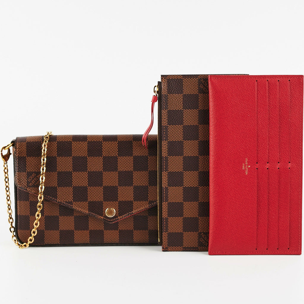 Louis Vuitton Pochette Felicie Damier Ebene Crossbody Bag