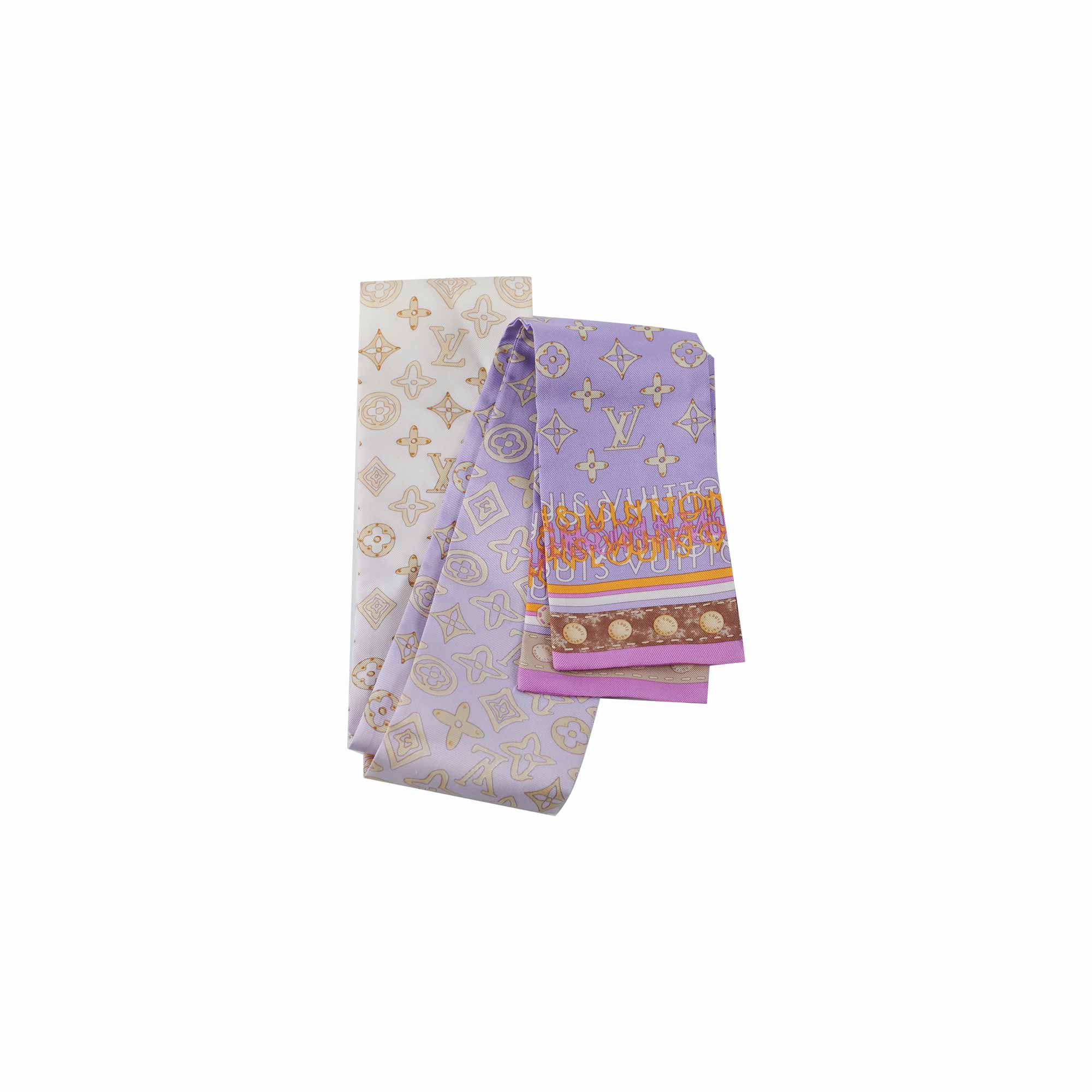 Louis Vuitton Bandeau Twilly Silk Purple